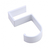 Підвісний гачок тримач — органайзер 10х 4.8 см для сумки, рюкзака, навушників металевий на стіл білий, фото 5