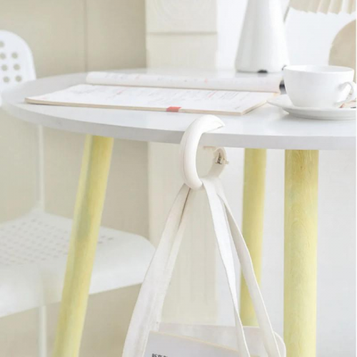 Підвісний гачок тримач — органайзер 11 x 8.5 см для сумки, рюкзака, навушників пластиковий на стіл у шафу, фото 1