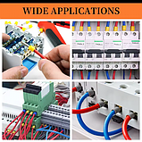 Набір Кабельних Гільзових Наконечників 400 штук Обтискних наконечників для дротів у кейсі 8 розмірів, фото 4