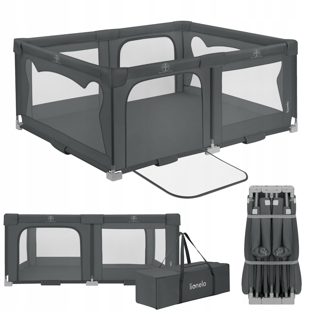 Манеж Lionelo FLORENCE EASY FOLD GREY GRAPHITE