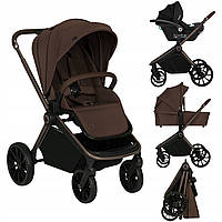 Універсальна коляска 3 в 1 Lionelo MIKA PLUS 3IN1 MOCHA MOUSSE