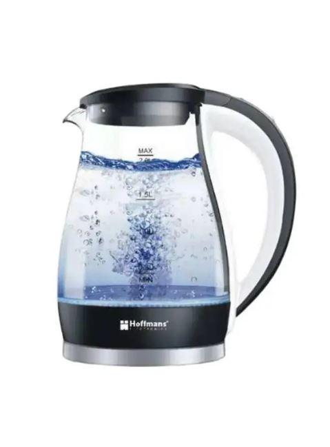 Електрочайник Hoffmans скло 2,0L HM-2537 Скляний електрочайник дисковий 2000W
