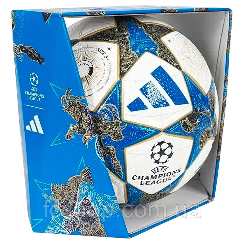 Футбольний м'яч Adidas UCL Pro 25/26 League Stage Performance JD0188, Синій, Розмір (EU) — 5, фото 1