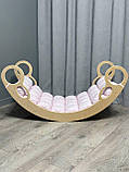 Дитяче ліжечко качалка з матрасиком 8 БОНБОН, дитяча качалка, качалка для дітей, балансир, дитяча гойдалка балансир, качалка, фото 4