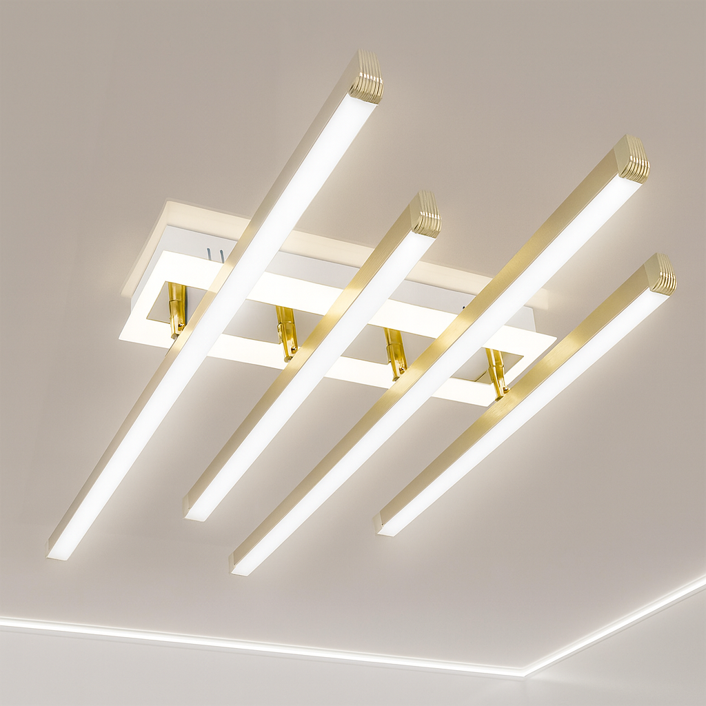 Люстра мінімалізм Artlight 50W до 12 м² колір Золотистий W170/4GD, фото 1