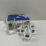 Набір стопок 15 мл 6 шт з кувшином 100 мл 2861 / LХJ400-1+LXY1512-7, фото 3