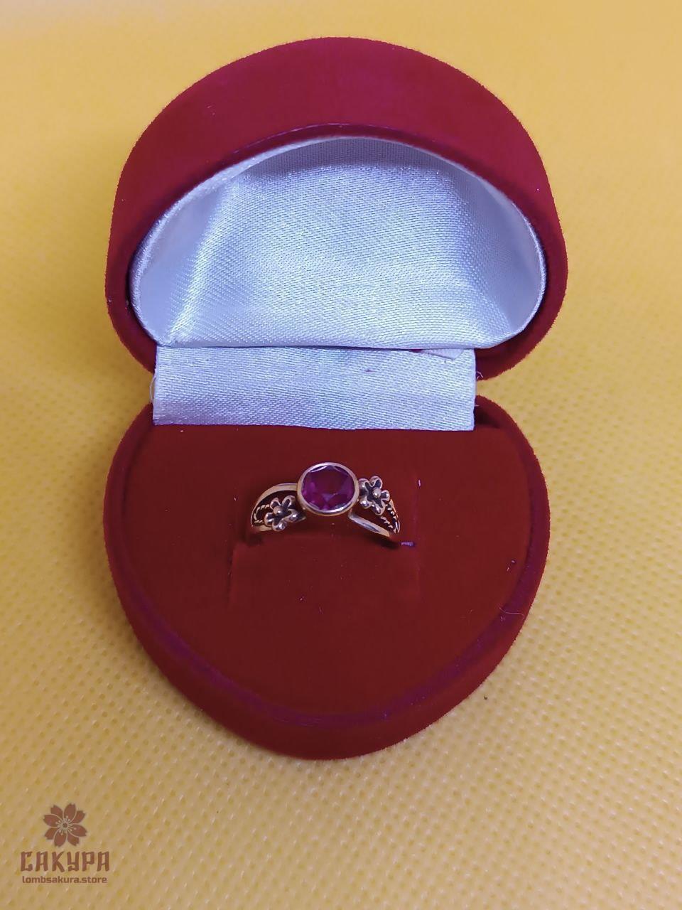 Золота Каблучка зі вставкою цирконій, фото 1