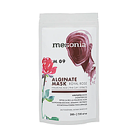 Альгінатна маска Королівська Троянда з пелюстками квітів та рожевою глиною 200 г Mesonia