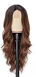 Перука на сітці довга хвиляста термоперука коричнева (SET-2292-10), фото 3