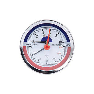 Термоманометр SD Plus 80 мм 1/2", заднє підключення SD17310B