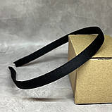 Обідок для волосся (металевий), ширина 1,2 см, чорний, арт 0440, 1 шт, Чорний, фото 2