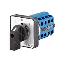 Перемикач секторний SZW26-20/D404.4 ON-OFF-ON, з фіксацією