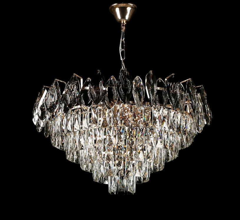 Кришталева люстра для вітальні L2463/600/10 (SG), фото 1