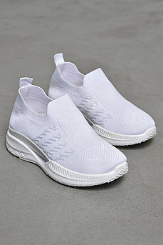 Кросівки дитячі текстильні білого кольору 206146M