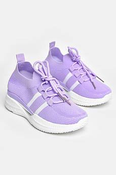 Кросівки дитячі текстильні бузкового кольору 206147M