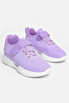 Кросівки дитячі текстильні бузкового кольору 206148M