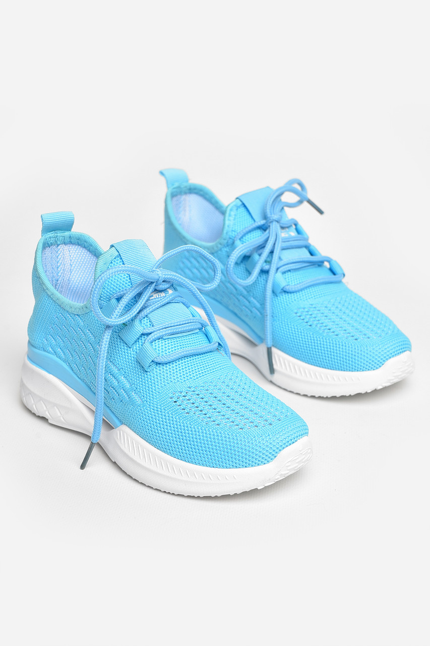 Кросівки дитячі текстильні блакитного кольору Уцінка 206211M, фото 1