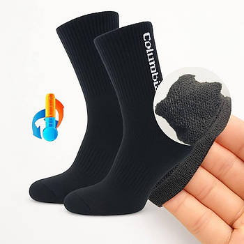 Чоловічі термошкарпетки чорні 40-46, теплі зимові носки для спорту і щоденного носіння