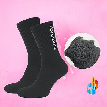 Жіночі термоноски чорні 35-40, теплі зимові термошкарпетки для спорту і щоденного носіння