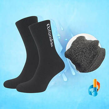 Дитячі/підліткові термоноски теплі зимові, шкарпетки чорні 30-35 для школи, спорту та прогулянок