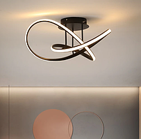 Люстра світлодіодна стельова PJ866 (Чорний) 60см