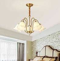 Люстра світлодіодна стельова 5029 Золотистий (5 плафонів)