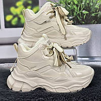 Черевики дитячі Jong Golf бежеві демісезонні на платформі 5988