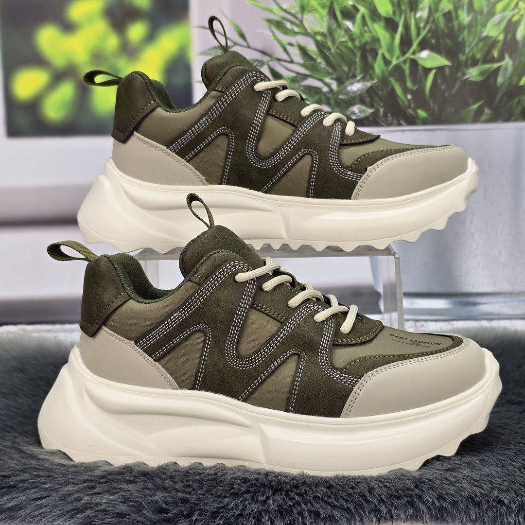 Кросівки жіночі MD хакі еко-шкіра демісезонні 8151