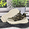 Кросівки жіночі MD хакі еко-шкіра демісезонні 8151, фото 6