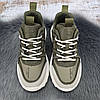 Кросівки жіночі MD хакі еко-шкіра демісезонні 8151, фото 7