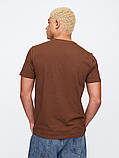 Футболка чоловіча GAP з логотипом 1159844294 (Коричневий L), фото 2