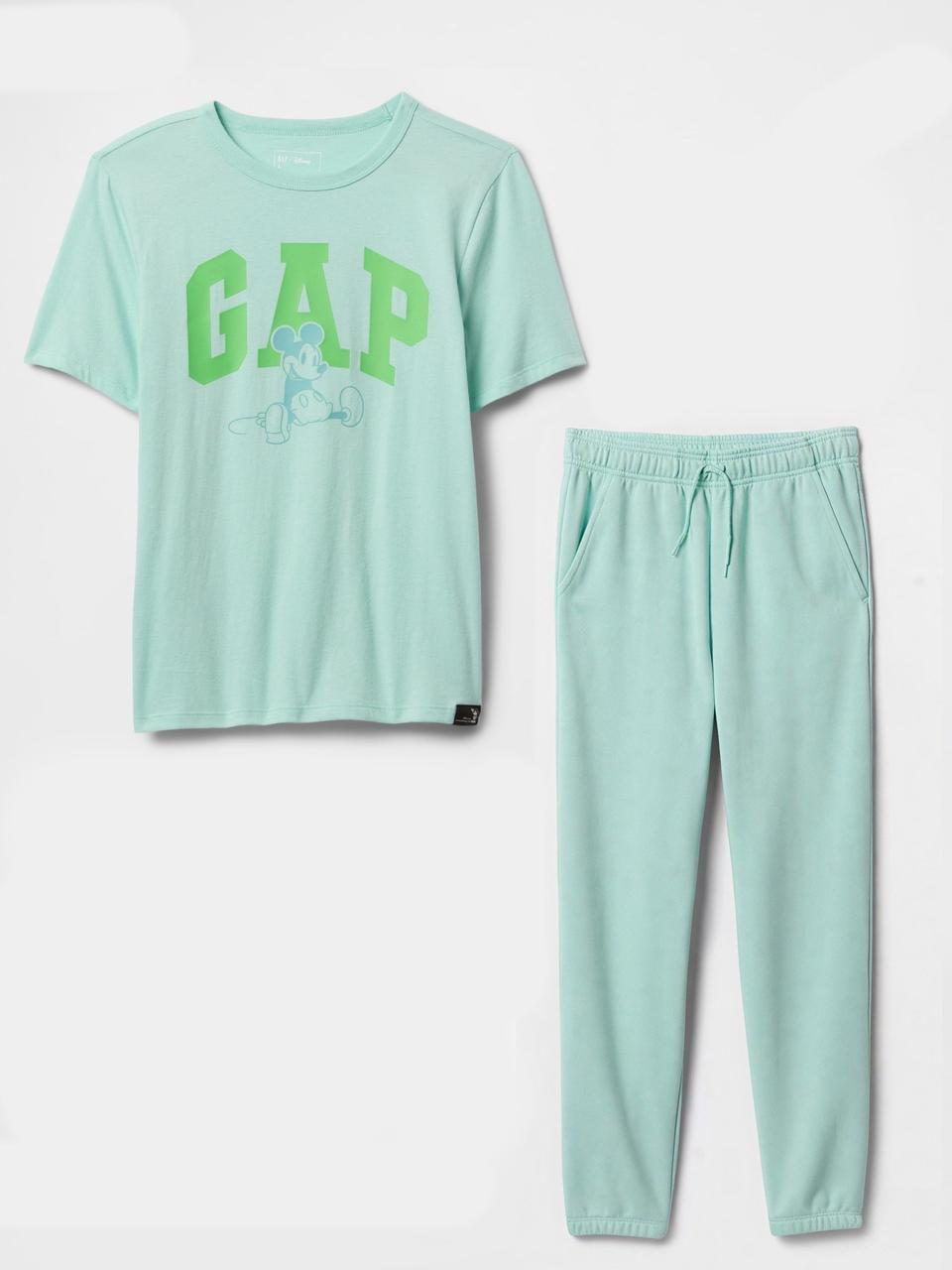 Дитячий комплект GAP футболка Disney Mickey Mouse та джоггери на флісі 1159844302 (Бірюзовий XXL), фото 1