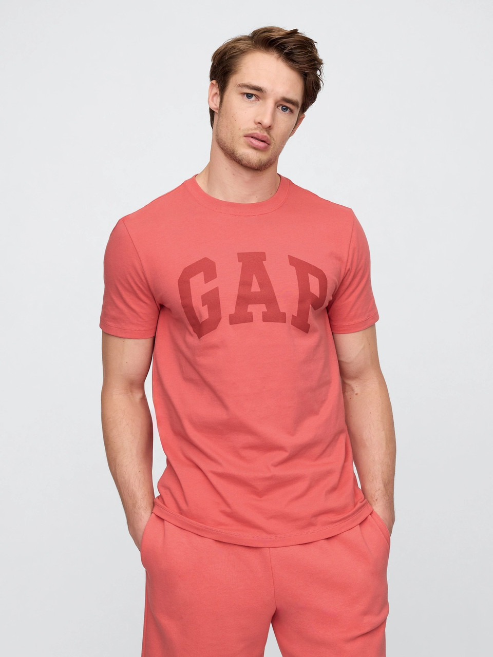 Футболка чоловіча GAP з логотипом 1159844312 (Червоний XL), фото 1