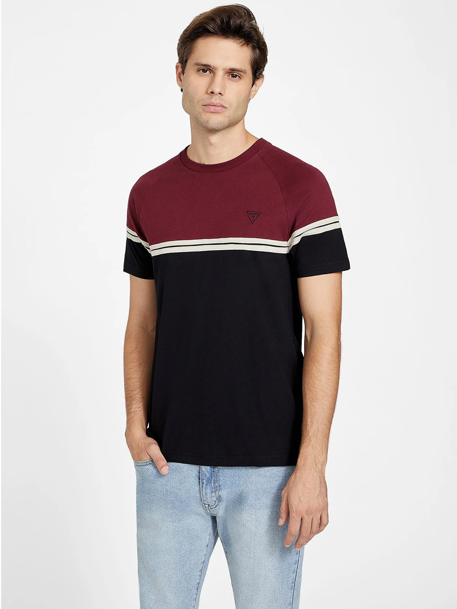 Чоловічі футболки Guess з логотипом 1159844343 (Бордовий XXL), фото 1