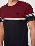 Чоловічі футболки Guess з логотипом 1159844343 (Бордовий XXL), фото 2