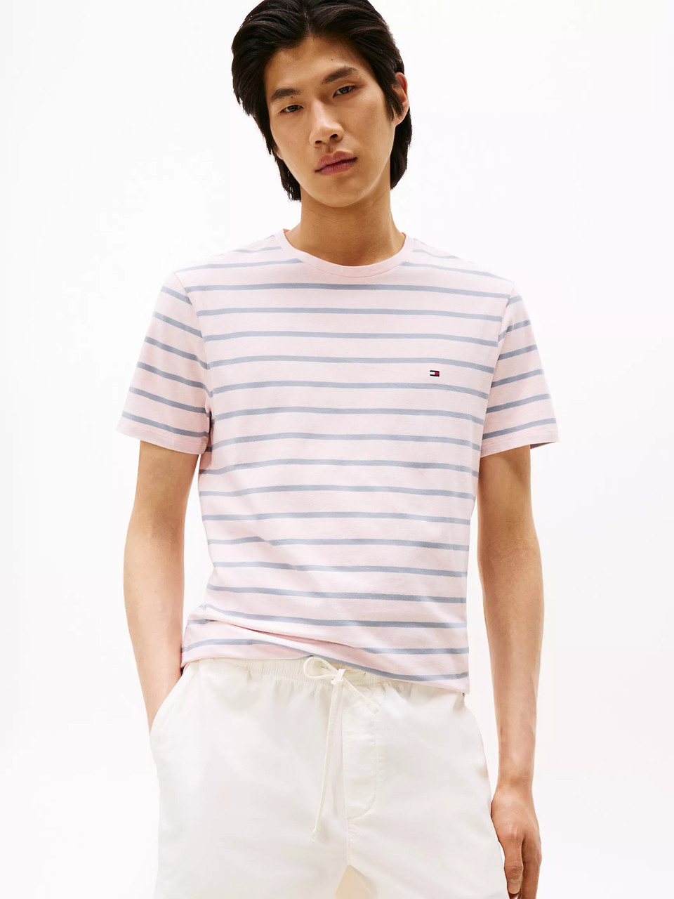 Чоловічі футболки Tommy Hilfiger 1159844346 (Рожевий/Сірий L), фото 1