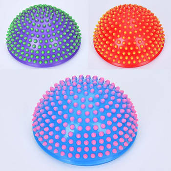 М'яч масажний для йоги/фітнесу, напівсфера, 16см MS4193 G-Rich