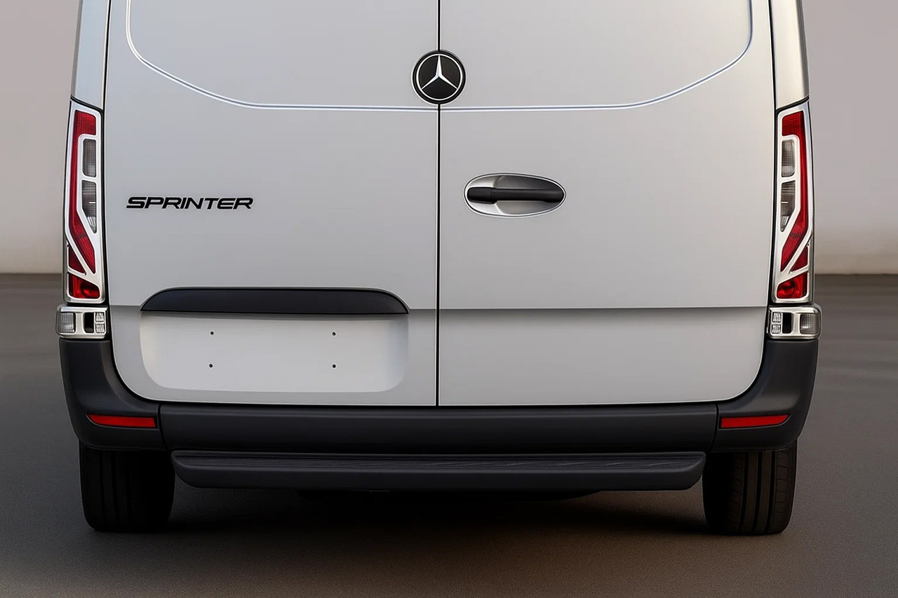 Накладки на стопи V-1 Carmos для Mercedes Sprinter W907/W910 (2018) Нержавіюча сталь (2 шт), фото 1