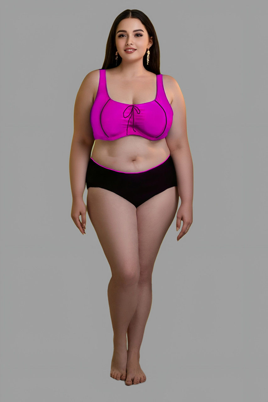 Купальник для полных Fuba 25038 малиновый(В НАЛИЧИИ ТОЛЬКО 52 54 56 58 60 УКР р-ры)