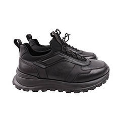 Кросівки чоловічі Berisstini чорні натуральна шкіра, 44