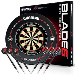 Фірмовий дартс набір Winmau Англія з професійною мішенню Blade6 та дротиками