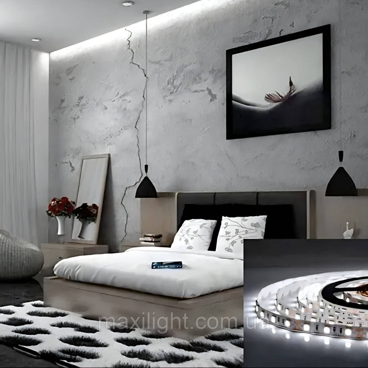 Світлодіодна стрічка OEM ST-12-5050-60-CW-20-V2 біла, негерметична, 1м