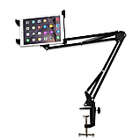 Металевий телескопічний настільний тримач IP-9 для планшета і телефону 7–10", фото 3
