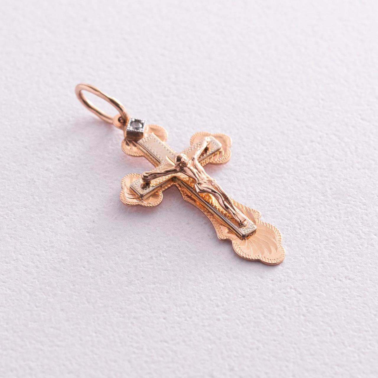 Золотий православний хрестик п02336 LOVE-SHOPE