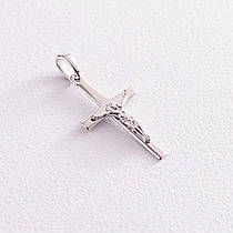 Золотий хрестик із розп'яттям (родій) п01818 LOVE-SHOPE