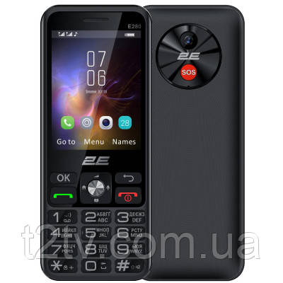 Мобільний телефон 2E E280 2025 Black (694743656220), фото 1