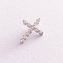 Золотий хрестик із діамантами пб0087sl LOVE-SHOPE