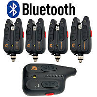 Сигналізатор клювання 4+1 GLADIATOR BL1518 Black з пейджером BLUETOOTH Набір для риболовлі R_2550