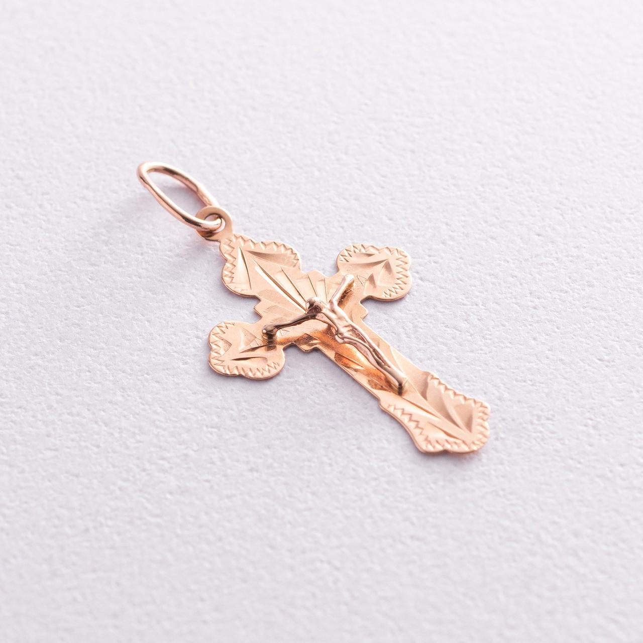 Золотий православний хрестик п00029  LOVE-SHOPE