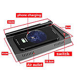 Бездротова зарядка телефона 15W в центральну консоль для Volkswagen Tiguan MK2 Allspace, фото 9